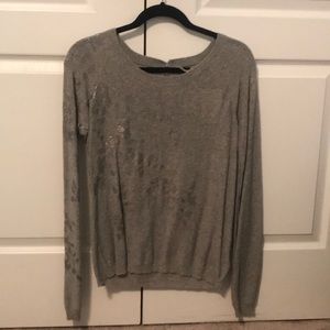 Grey sweater from anthropologie